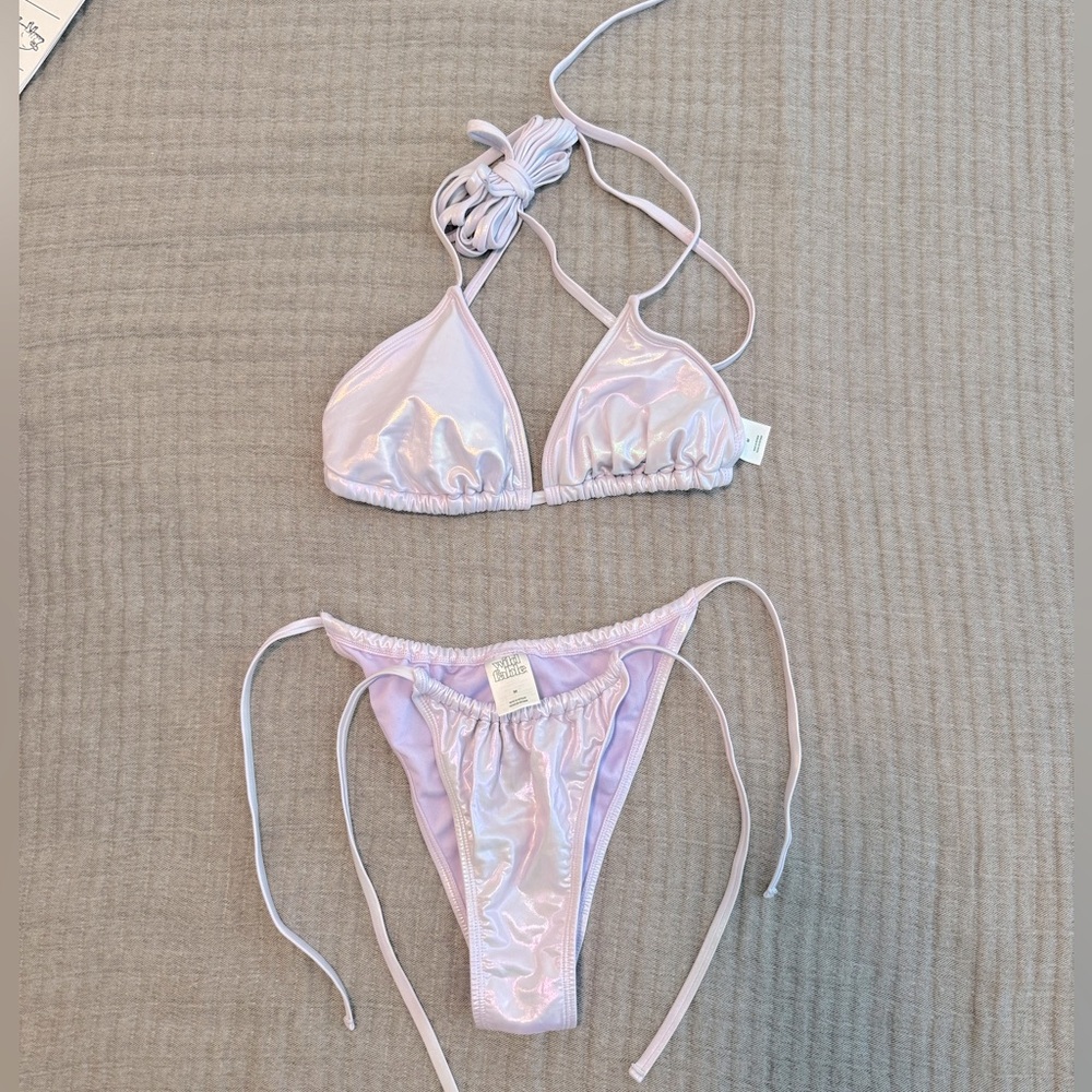 Wild Fable Bikini Purple Metallic